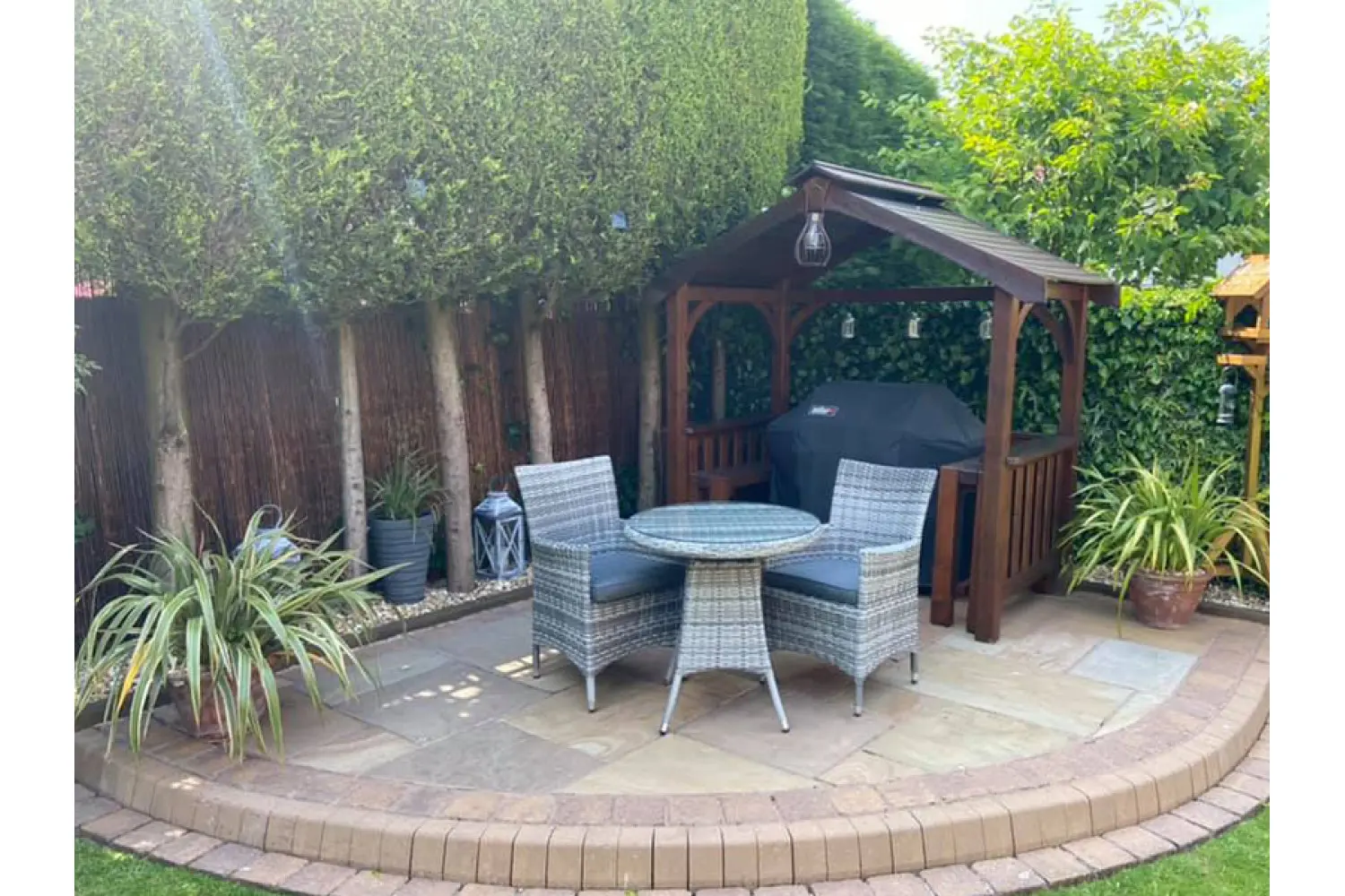 Sapcote Bistro Set in Grey Rattan - photo 3