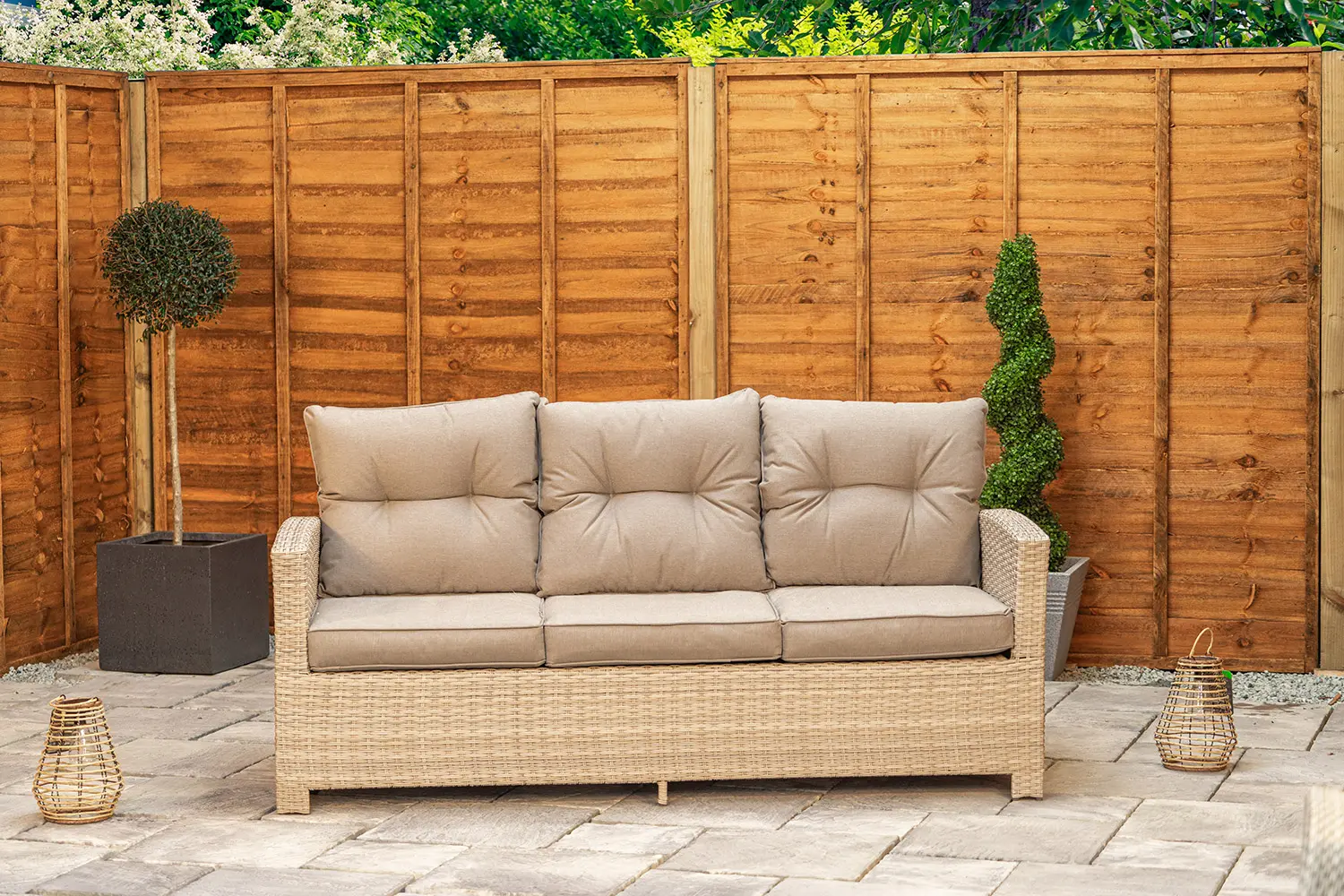 Sapcote Modular Lounge Dining Set in Brown Rattan  - photo 6