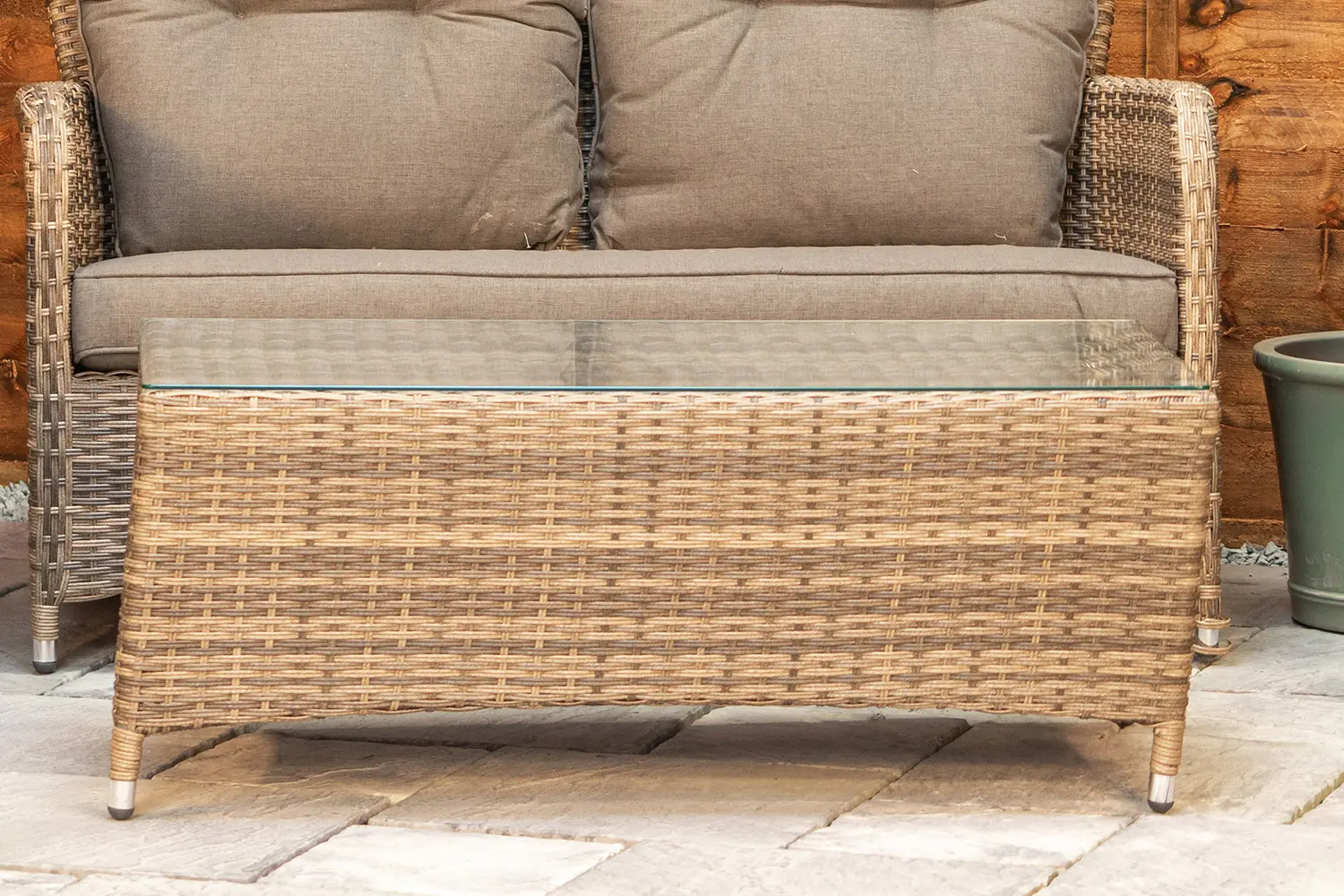 Sapcote Sofa Lounge Set in Brown Rattan  - photo 7