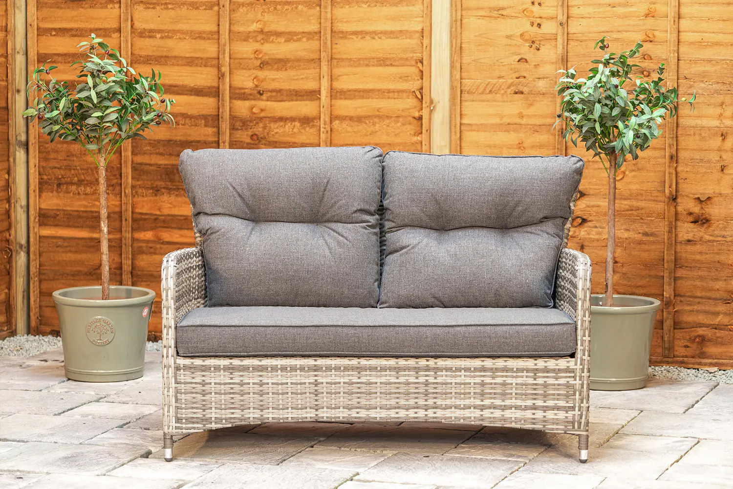 Sapcote Sofa Lounge Set in Grey Rattan  - photo 9