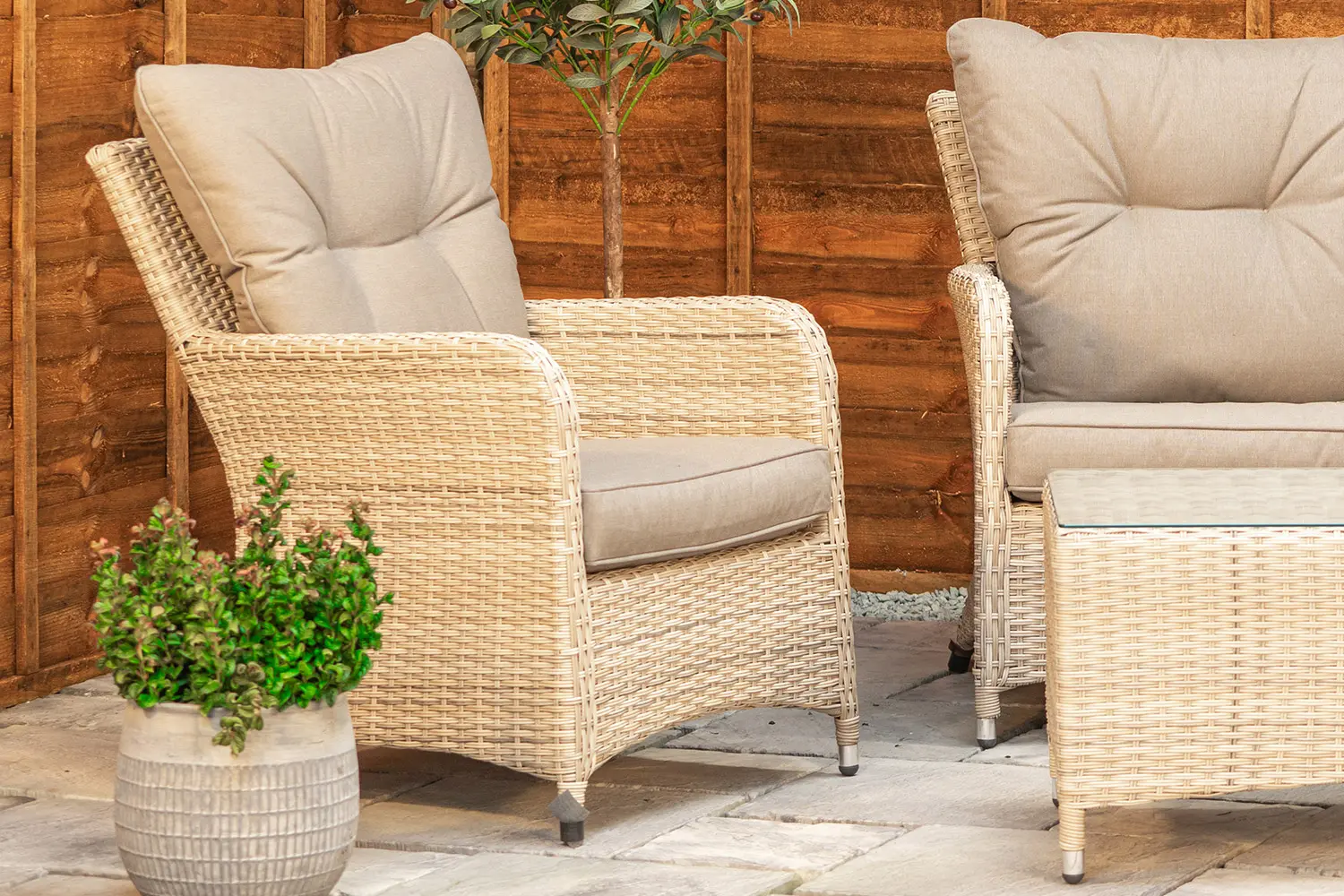 Sapcote Sofa Lounge Set in Natural Rattan - photo 5