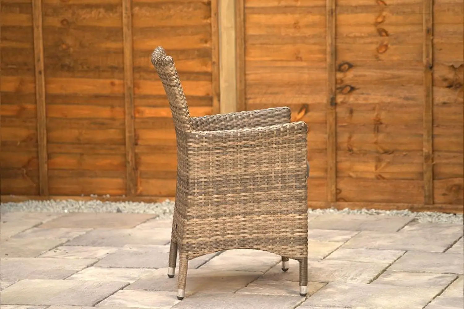 Sapcote 4 Seater Round Dining Set in Brown Rattan - photo 4