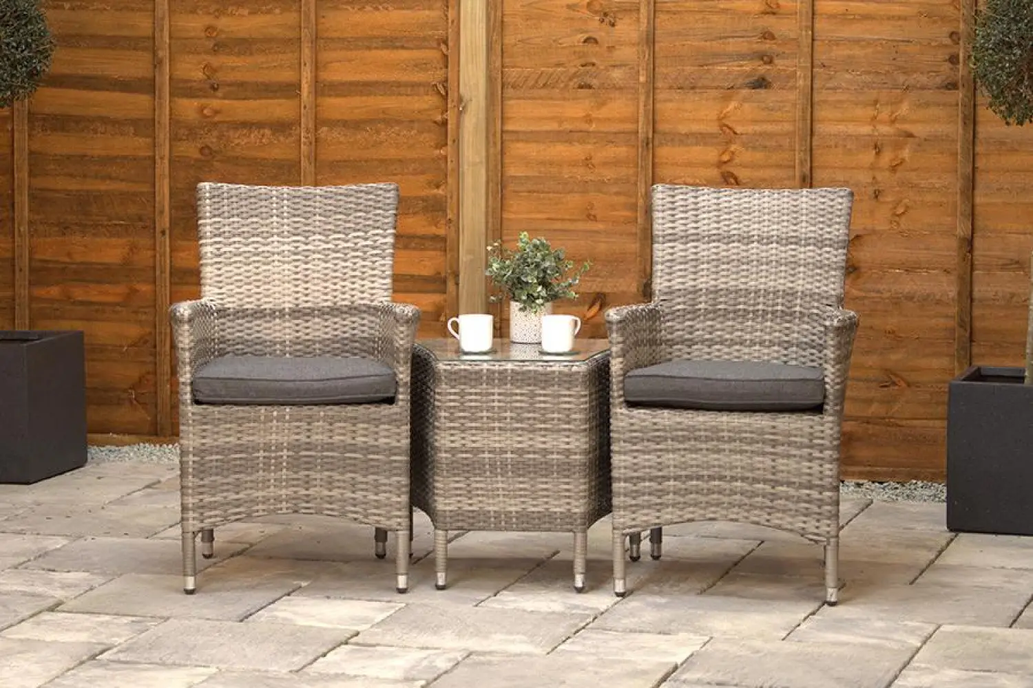 Sapcote Companion Set in Grey Rattan - photo 3