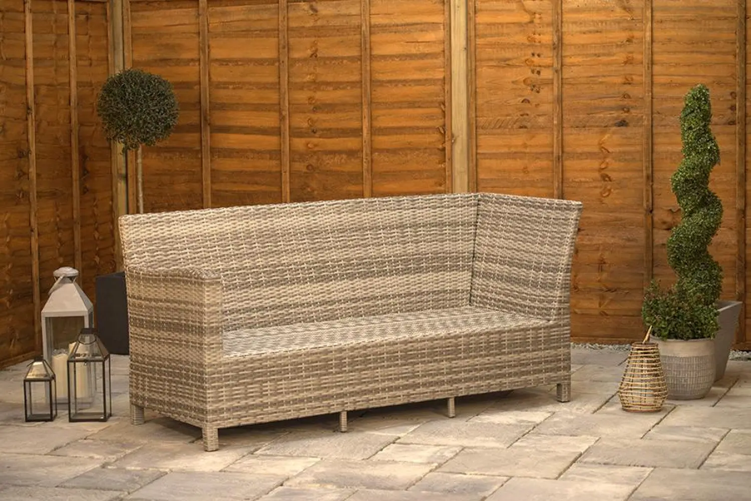 Sapcote Mini Modular Corner Set in Brown Rattan  - photo 3