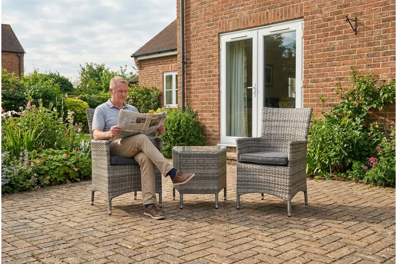 Sapcote Companion Set in Grey Rattan - photo 4