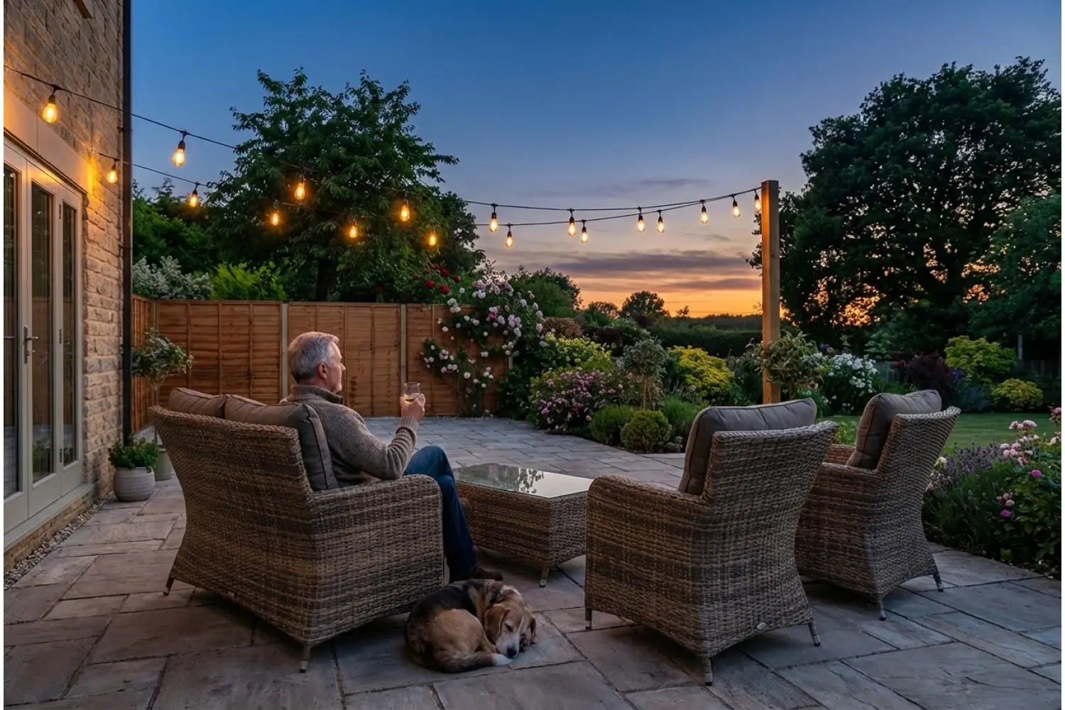 Sapcote Sofa Lounge Set in Brown Rattan  - photo 6