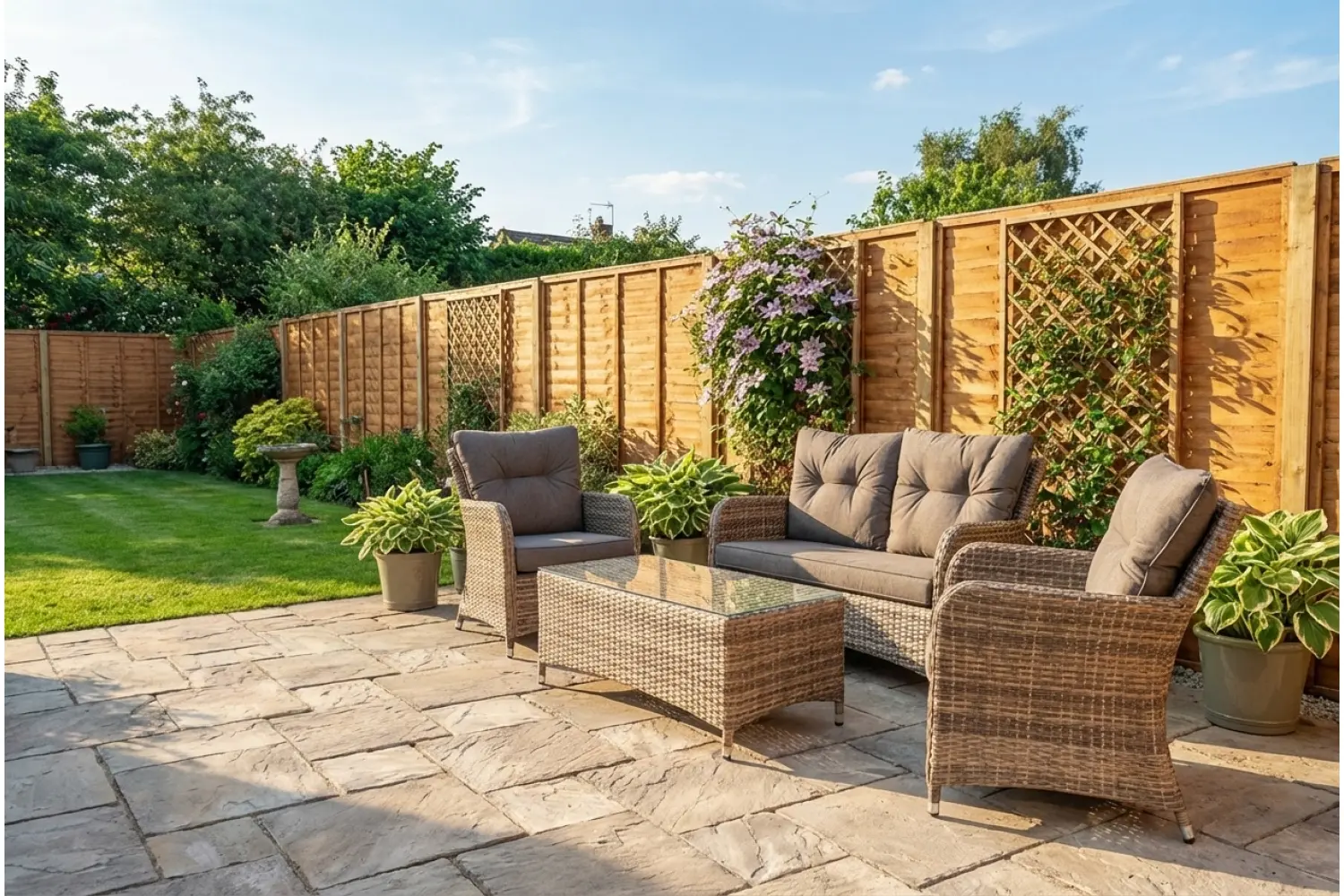 Sapcote Sofa Lounge Set in Brown Rattan  - photo 2