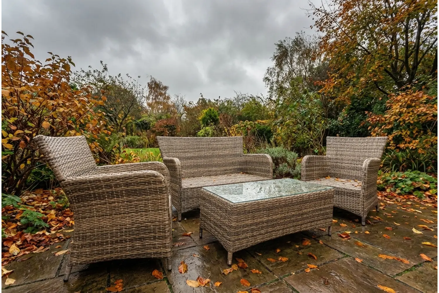 Sapcote Sofa Lounge Set in Brown Rattan  - photo 8