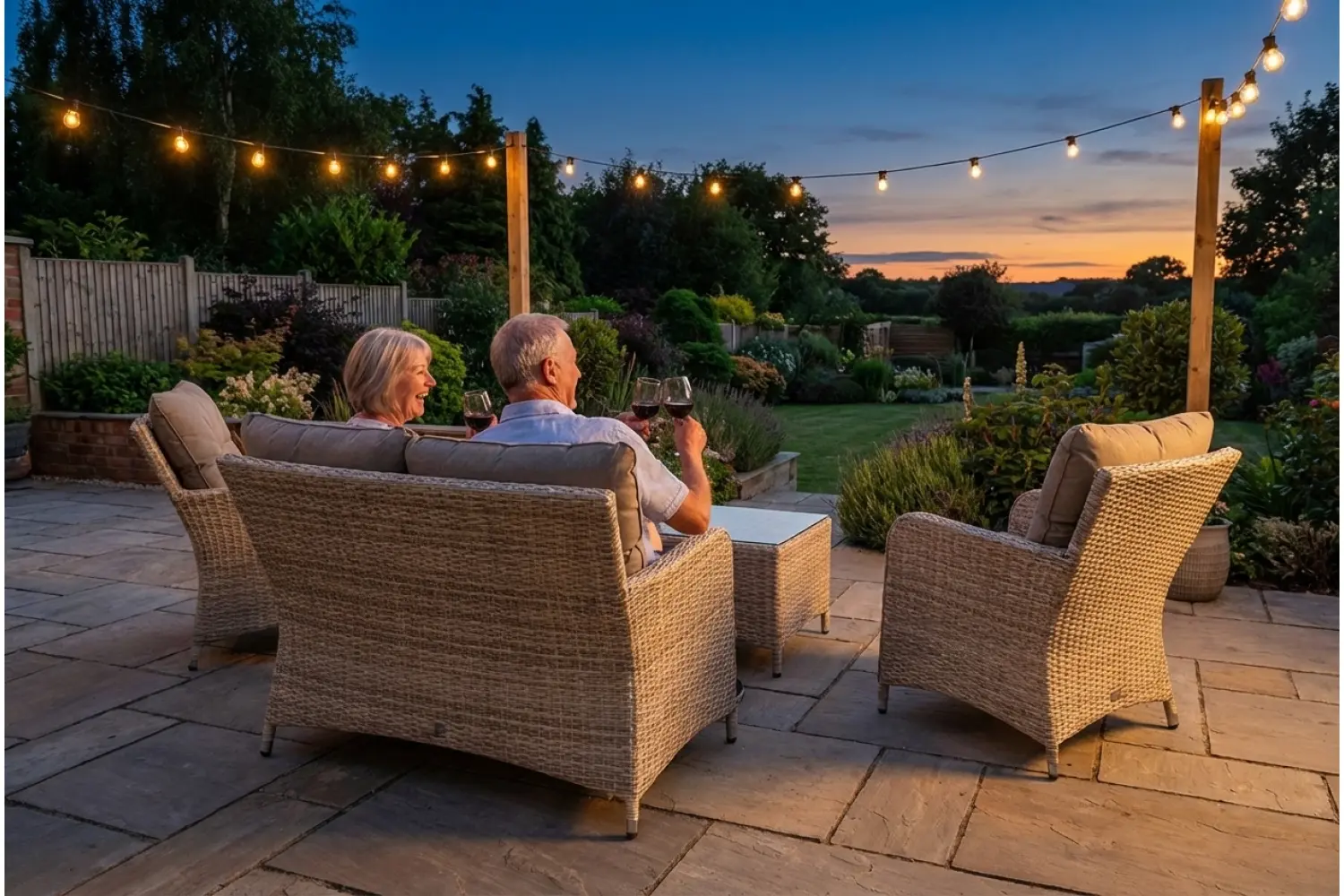 Sapcote Sofa Lounge Set in Natural Rattan - photo 6