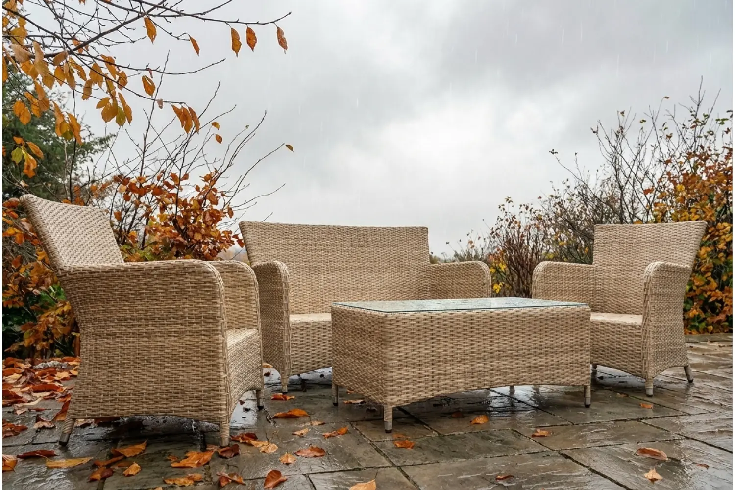 Sapcote Sofa Lounge Set in Natural Rattan - photo 8